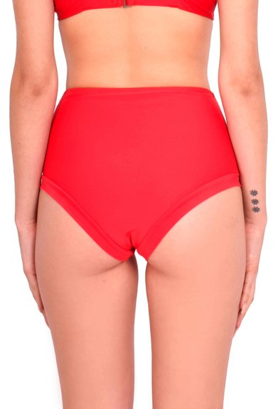 BIKINI MUJER SAMIA 3613 CALZÓN PIN UP CON TRANSPARENCIA COLOR ROJO - 2