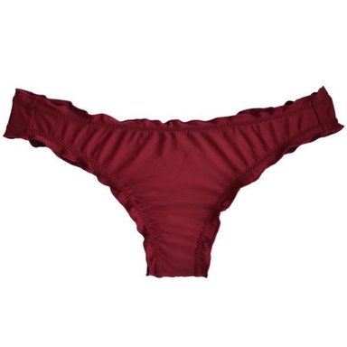 BIKINI MUJER SAMIA 3234 CALZÓN TANGA ARRUCHADA COLOR ROJO - 1