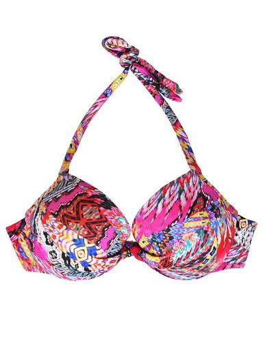 BIKINI MUJER SAMIA 6982 BÁSICO ESTAMPADO FUCSIA - 3
