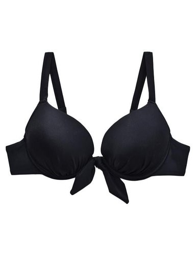 BIKINI PUSH UP EN COLOR NEGRO CON NUDO - 3