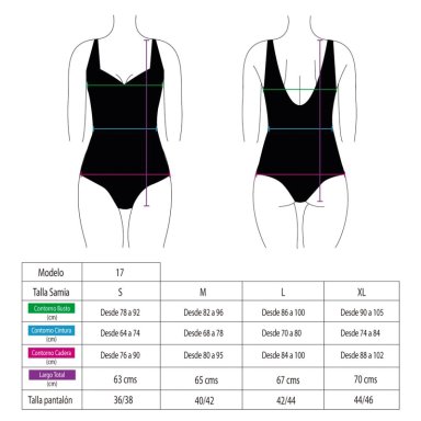 TRAJE DE BAÑO DEPORTIVO PARA BUSTO GRANDE ESTAMPADO NEGRO - 3