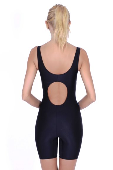 TRAJE DE BAÑO MUJER SAMIA 41 DEPORTIVO PIERNA LARGA COLOR NEGRO - 2