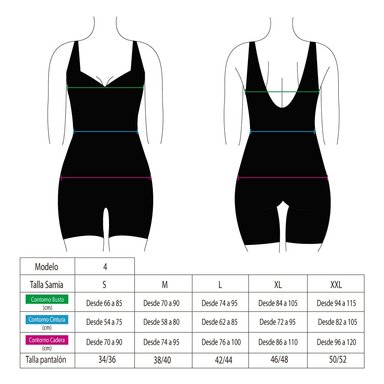 TRAJE DE BAÑO MUJER SAMIA 41 DEPORTIVO PIERNA LARGA COLOR NEGRO - 3