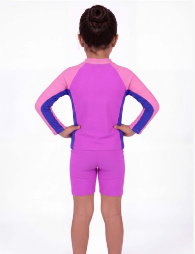 CONJUNTO PARA NIÑO SAMIA FUCSIA 8130 CON FILTRO UV - 2