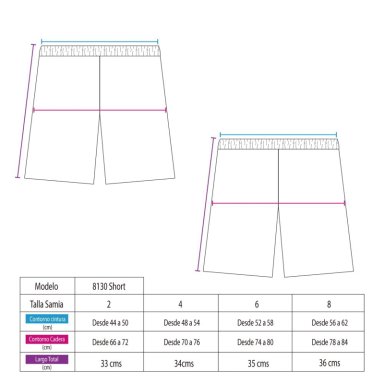 CONJUNTO PARA NIÑO SAMIA FUCSIA 8130 CON FILTRO UV - 5