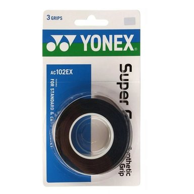 OVERGRIP YONEX SUPER GRAP NEGRO X3 TENIS/PADEL - 1