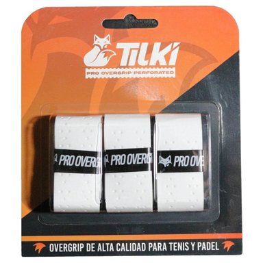 OVERGRIP TILKI PRO PERFORATED BLANCO X3 TENIS PADEL - 1