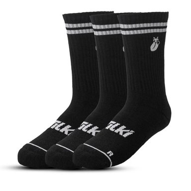 CALCETÍN TILKI COMFORT LINE NEGRO PACK X3 TENIS PADEL - 1