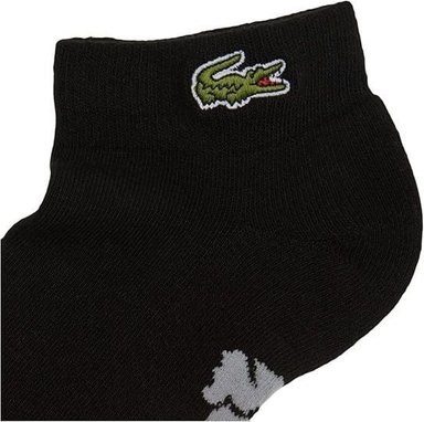 CALCETIN LACOSTE SPORT CORTO NEGRO - 2