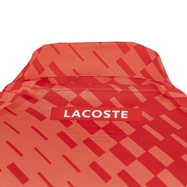 POLERA LACOSTE POLO NOVAK DJOKOVIC EN COLOR ROJO TENIS PADEL - 4