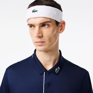 CINTILLO LACOSTE SPORT EN COLOR BLANCO TENIS PADEL - 3
