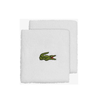 MUÑEQUERA LACOSTE SPORT EN COLOR BLANCO X2 TENIS PADEL - 1