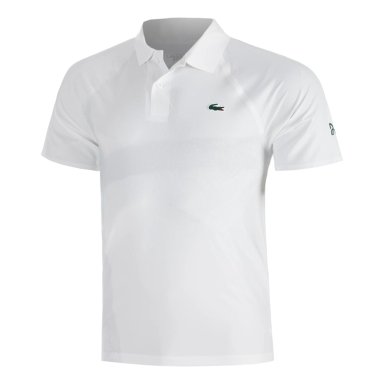 POLERA LACOSTE POLO NOVAK DJOKOVIC ULTRA DRY BLANCA TENIS - 1