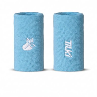 MUÑEQUERA TILKI LARGA PRO TERRY CELESTE X2 TENIS PADEL - 1