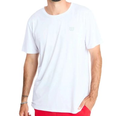 POLERA WILSON POLY BLANCA TENIS/PADEL - 1