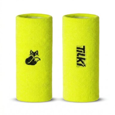 MUÑEQUERA TILKI LARGA XL TERRY AMARILLO FLUOR X2 TENIS PADEL - 1