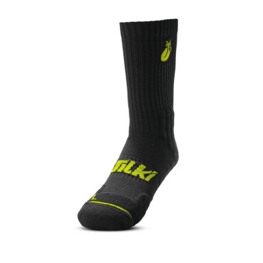 CALCETIN TILKI CREW D4 LEHINDE NEGRO/AMARILLO TENIS PADEL - 2