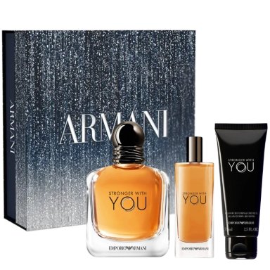 EMPORIO ARMANI STRONGER WITH YOU MEN EDT 100ML+15ML+SG75ML - 1