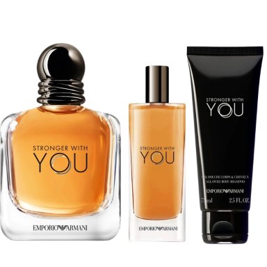 EMPORIO ARMANI STRONGER WITH YOU MEN EDT 100ML+15ML+SG75ML - 2