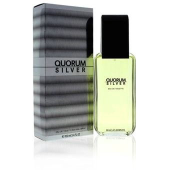 PERFUME QUORUM SILVER HOMBRE EDT 100ML - 1