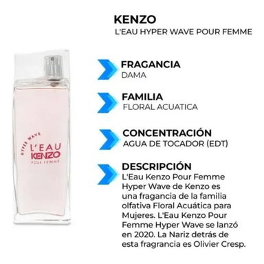 PERFUME KENZO L'EAU PAR HYPER WAVE MUJER EDT 100 ML - 3