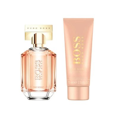 SET HUGO BOSS  THE SCENT WOMEN EDP 50 ML + 75 ML  2 PCS - 2
