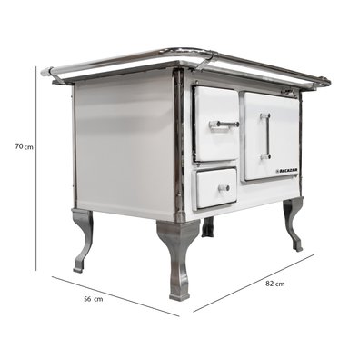 COCINA A LEÑA ALCAZAR LLAIMA 80 BLANCA - 2