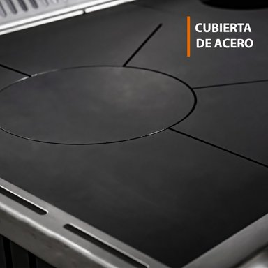COCINA A LEÑA ALCAZAR CALBUCO L90 AMARILLA - 8