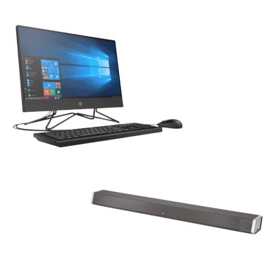 KIT MULTIMEDIA | HP AIO 200 G4 I5 10ª GEN SSD + BARRA SONIDO 60W | REACONDICIONADO - 1