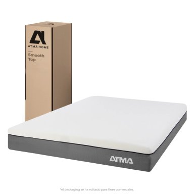 ATMA COLCHON SMOOTH TOP 2 PLAZAS 29 CM ORTOPE DICO BLANCO - 7
