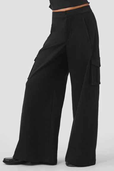 PANTALON CARGO DE PIERNA ANCHA - 1