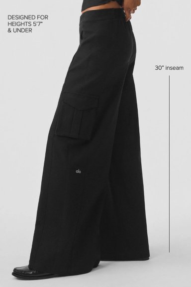 PANTALON CARGO DE PIERNA ANCHA - 2