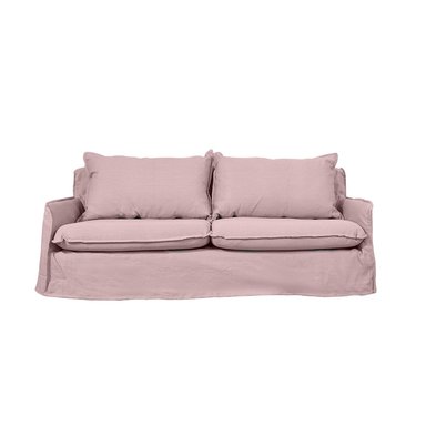 SOFA REHUE 3 CUERPOS CHENILLE PALO ROSA - 1