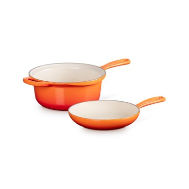 LE CREUSET CACEROLA 2-IN-1 22CM VOLCANICO HIERRO - 2