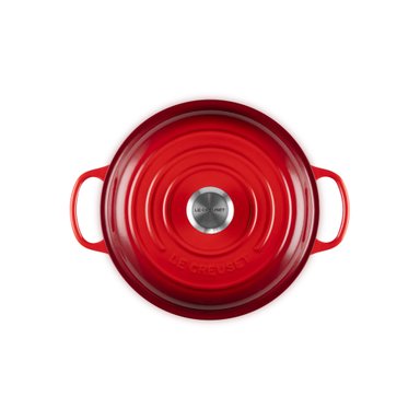 LE CREUSET CACEROLA BAJA 26CM CEREZA HIERRO - 4