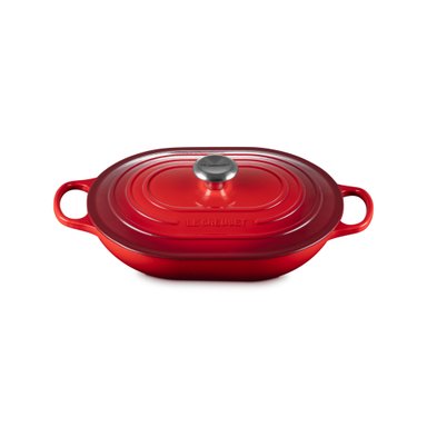 LE CREUSET CACEROLA OBLONG 31CM CEREZA HIERRO - 3