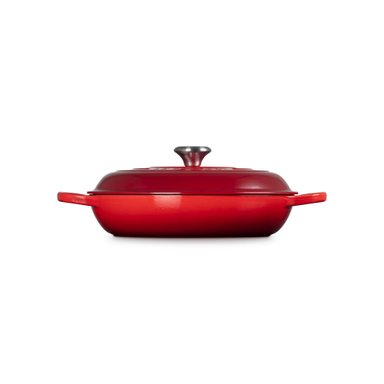 LE CREUSET CACEROLA BAJA 30CM CEREZA HIERRO - 1