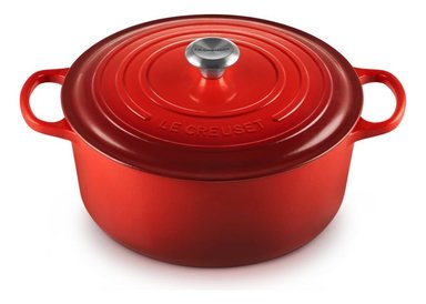 LE CREUSET COCOTTE REDONDA 30 CM CEREZA HIERRO - 1