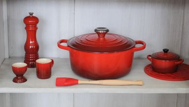 LE CREUSET COCOTTE REDONDA 30 CM CEREZA HIERRO - 4