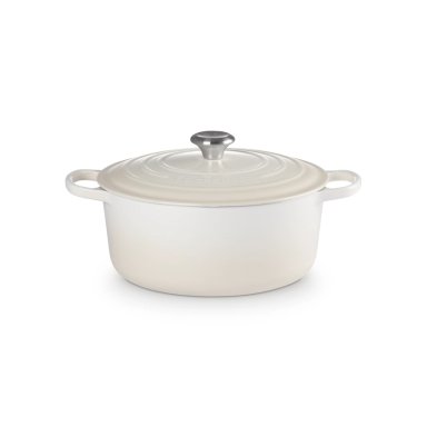 LE CREUSET COCOTTE REDONDA 28CM MERINGUE HIERRO - 2