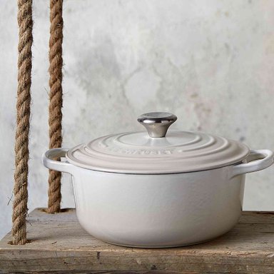 LE CREUSET COCOTTE REDONDA 28CM MERINGUE HIERRO - 5
