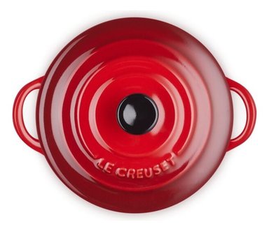 LE CREUSET MINI COCOTTE REDONDA 10 CM CEREZA CERAMICA - 2