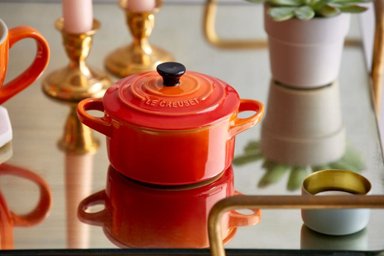 LE CREUSET MINI COCOTTE REDONDA 10 CM VOLCANICO CERAMIRA - 3