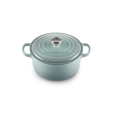 LE CREUSET COCOTTE REDONDA 22CM SEA SALT HIERRO - 1