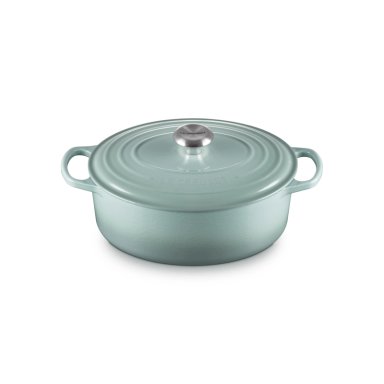 LE CREUSET COCOTTE OVALADA 27CM SEA SALT HIERRO - 1