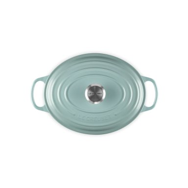 LE CREUSET COCOTTE OVALADA 27CM SEA SALT HIERRO - 2