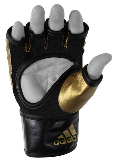 GUANTES MMA PU ADIDAS ADICSG042 SPEED NEGRO DORADO M - 2
