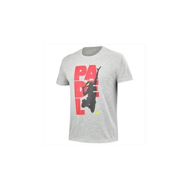 POLERA PADEL HOMBRE BABOLAT ALGODÓN BAB COTTON TEE MEN / HIGH RISE HTHR - 1