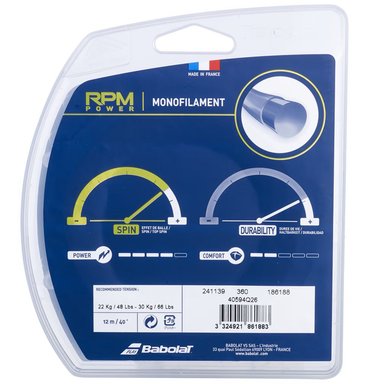 CUERDA TENIS BABOLAT RPM POWER 12 MTS - 1.25 (MARRÓN) - 2