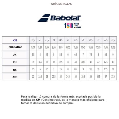 Zapatilla Tenis Jet 2 Mujer Babolat - Talla US - 2